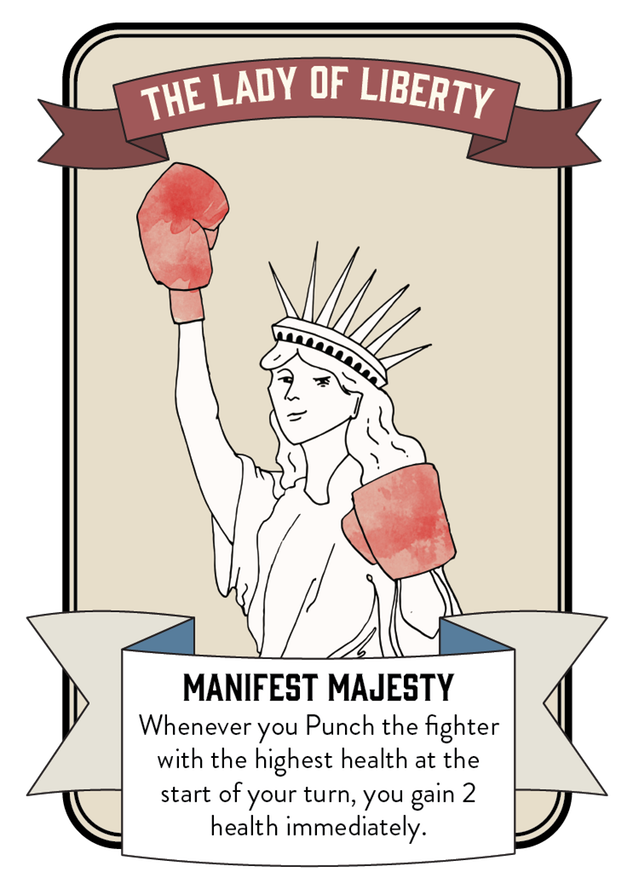 The Lady of Liberty Character Card