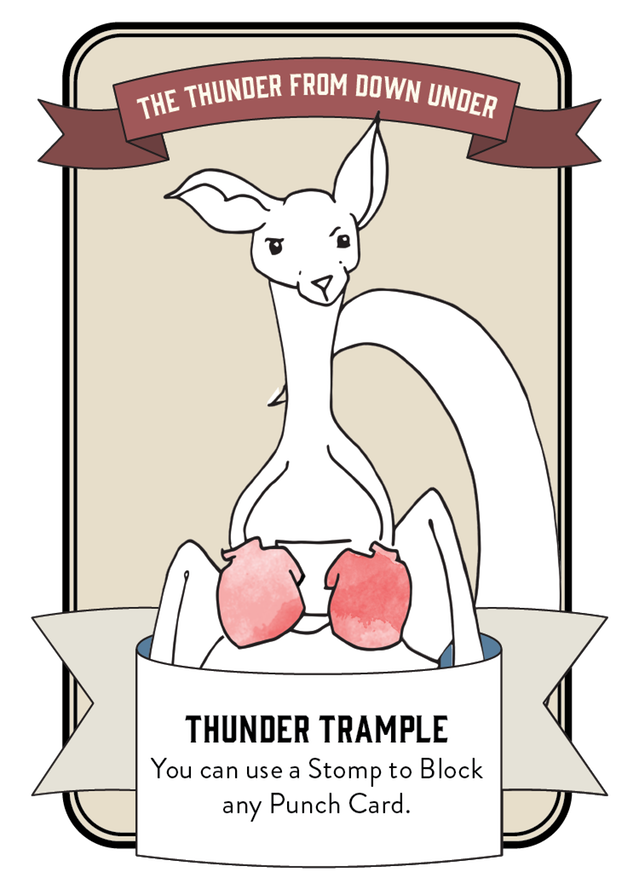 Character card for Archie the Kangaroo